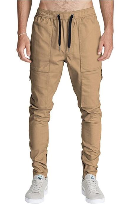 Slim fit jogger pants in wool 